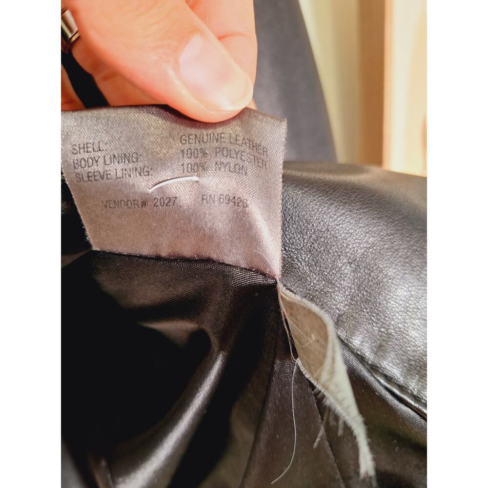 Wilson Leather Pelle Studio Women's V-Neck Leather Jacket 100% Leather - Picture 8 of 8